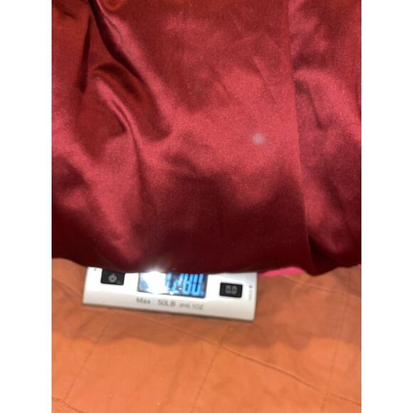 Vintage A.J. Bari Burgundy Halter Velvet Satin Back Lace-Up maxi Dress Women's S - Picture 8 of 8